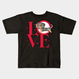 Dachshund Love Kids T-Shirt